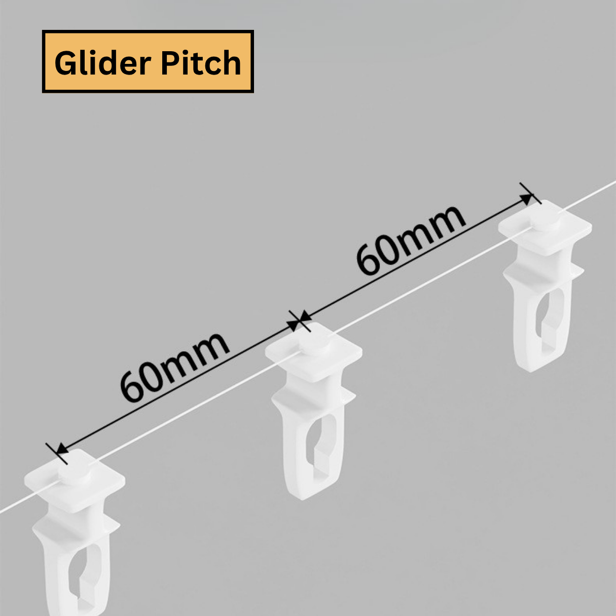 Extendable S-Fold / Wave-Fold Curtain Track (226–322cm)