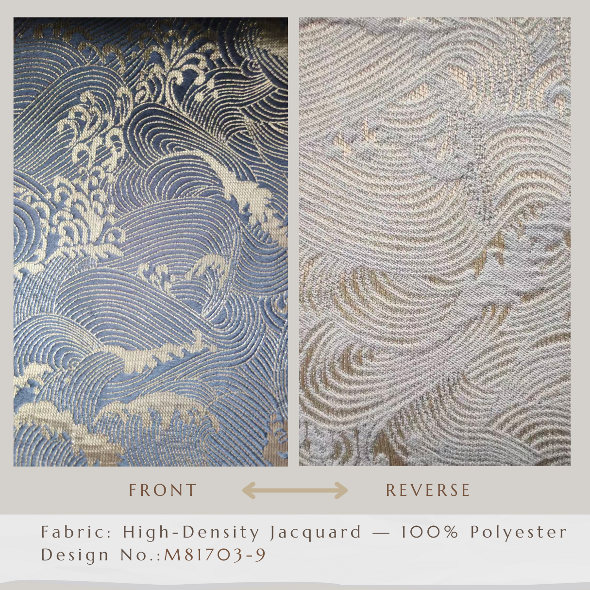 Aurum & Azure – Luxury High-Density Jacquard Curtains