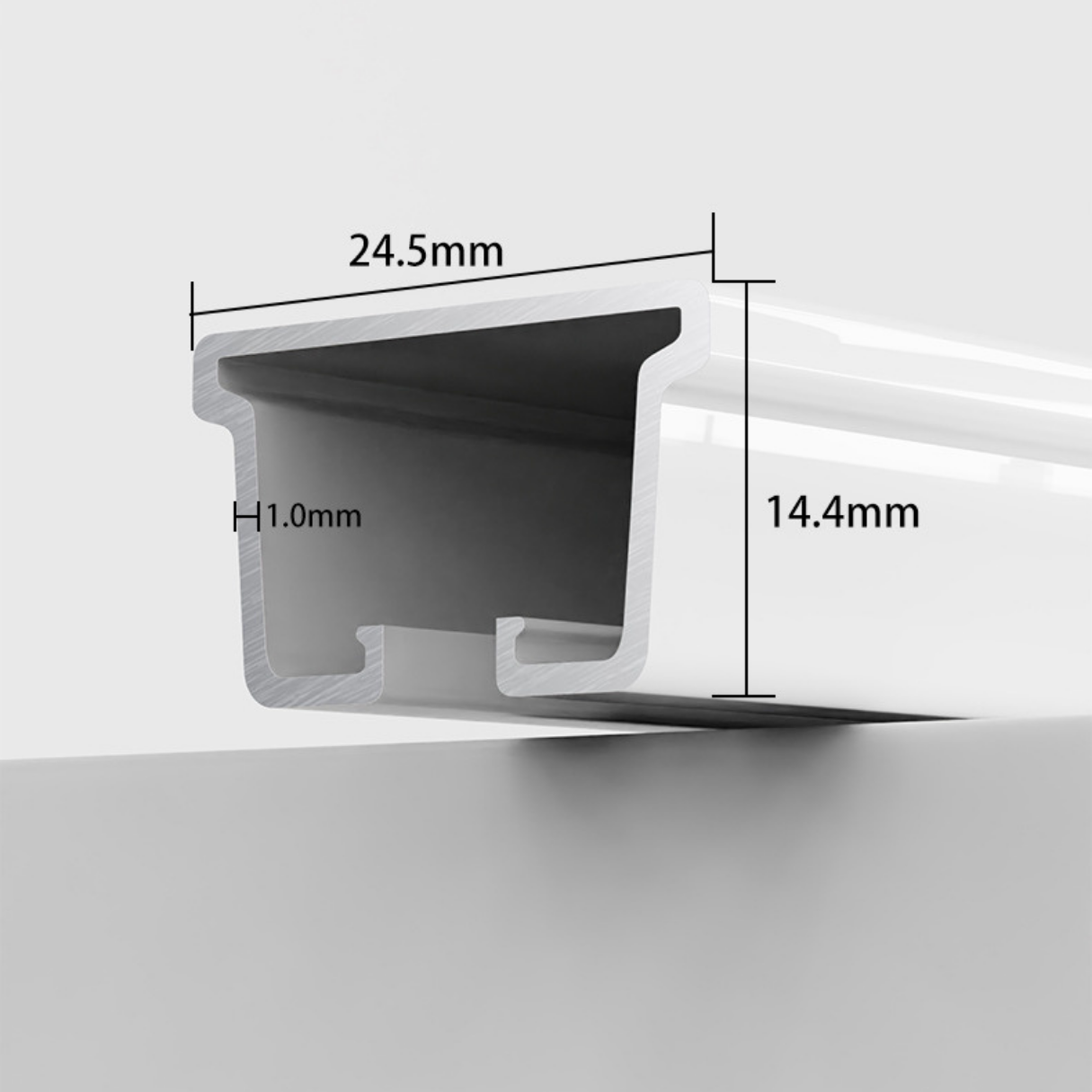 Extendable S-Fold / Wave-Fold Curtain Track (226–322cm)