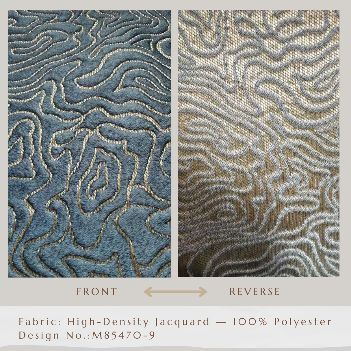 Aurum & Azure – Luxury High-Density Jacquard Curtains