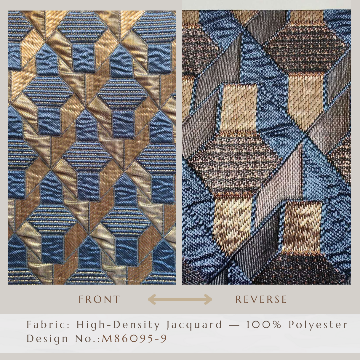 Aurum & Azure – Luxury High-Density Jacquard Curtains