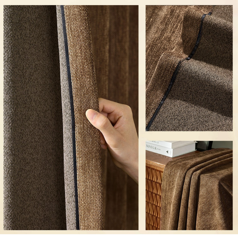ALORA Luxe Textured Chenille Blackout Curtains