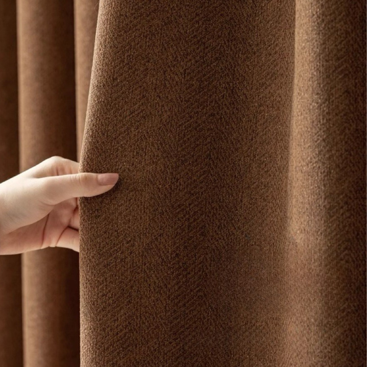 MONARCH HERRINGBONE Chenille Blackout Curtains