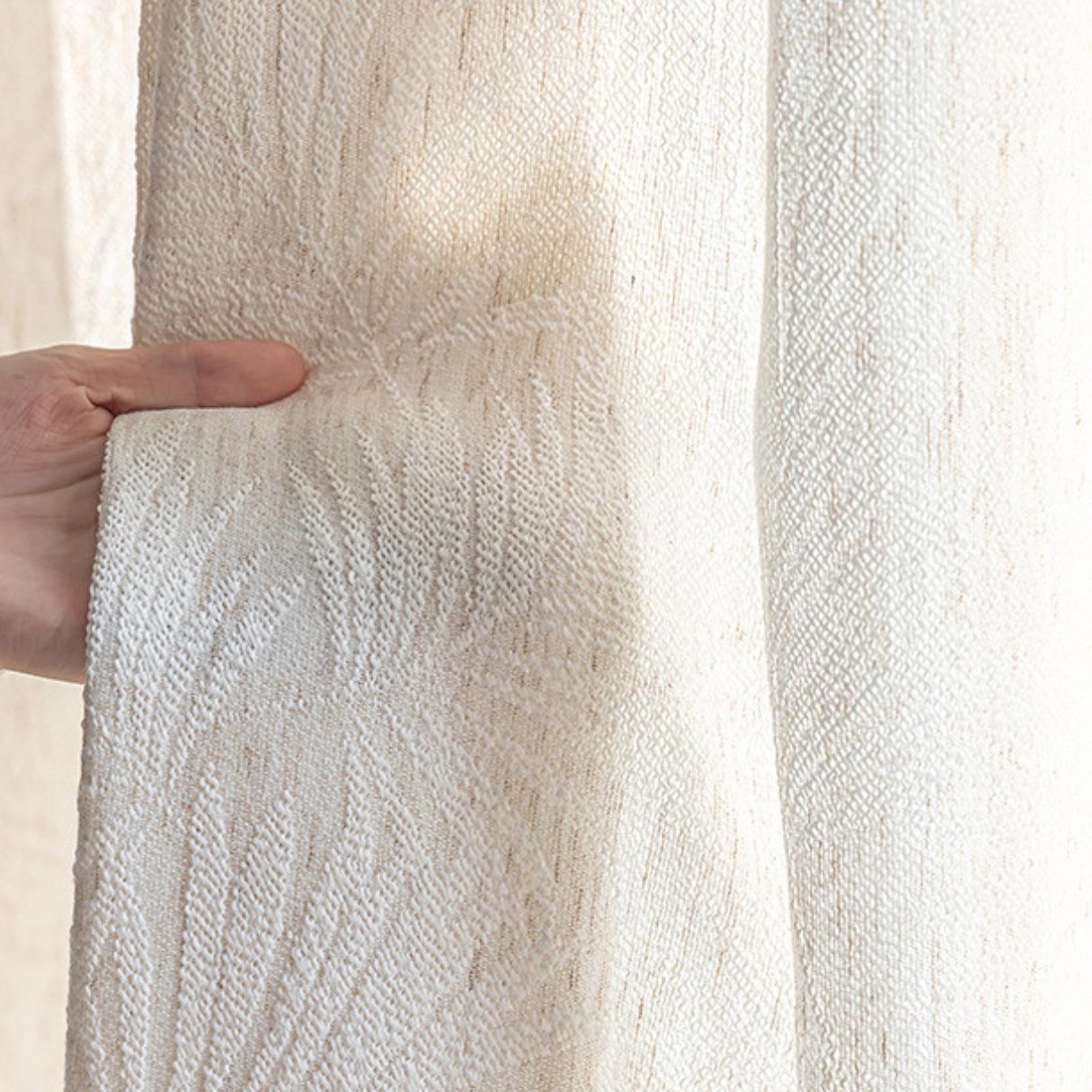 SHIZEN PALM Linen curtains