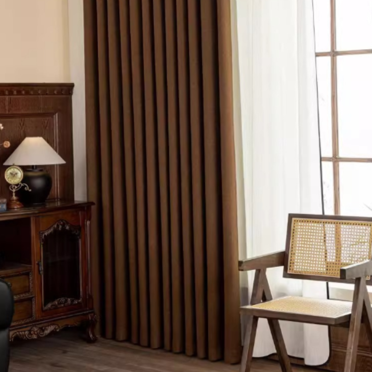 MONARCH HERRINGBONE Chenille Blackout Curtains
