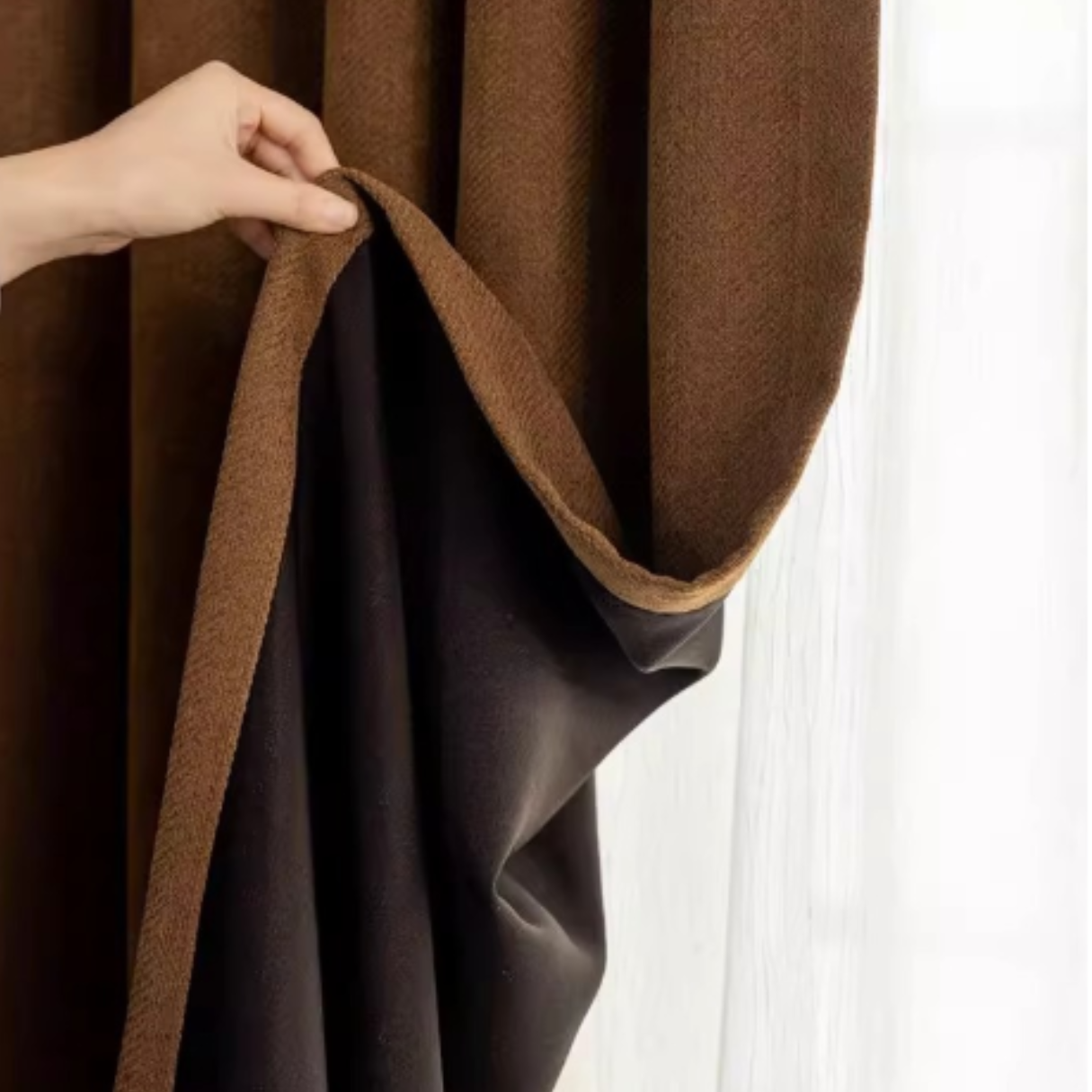 MONARCH HERRINGBONE Chenille Blackout Curtains