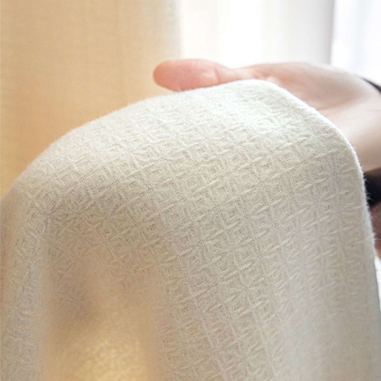 ÉLISE CRÈME Chenille Blackout Curtains