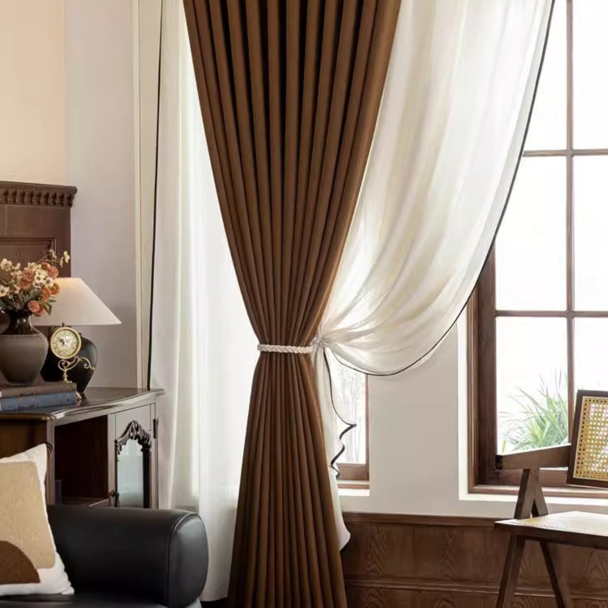 MONARCH HERRINGBONE Chenille Blackout Curtains