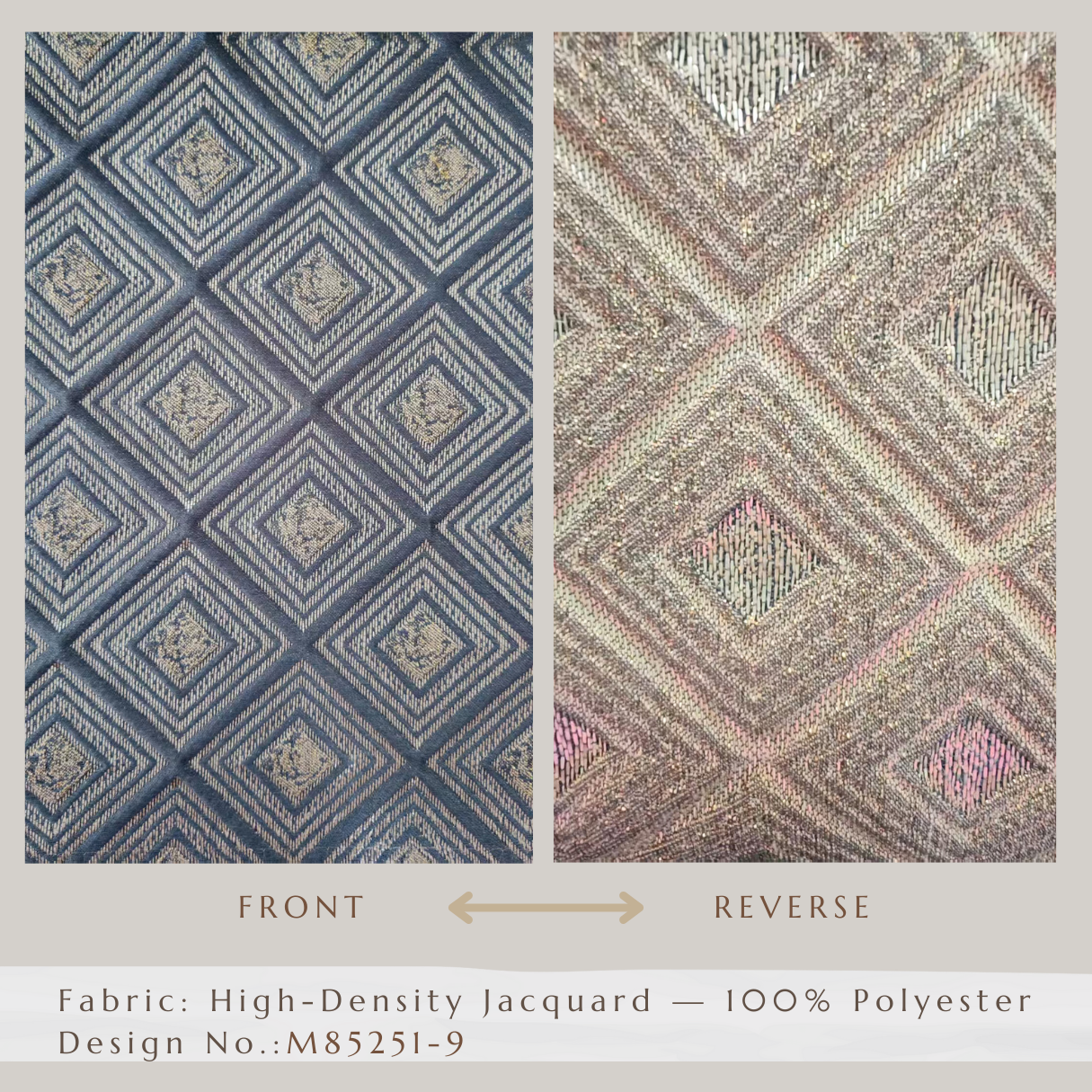 Aurum & Azure – Luxury High-Density Jacquard Curtains
