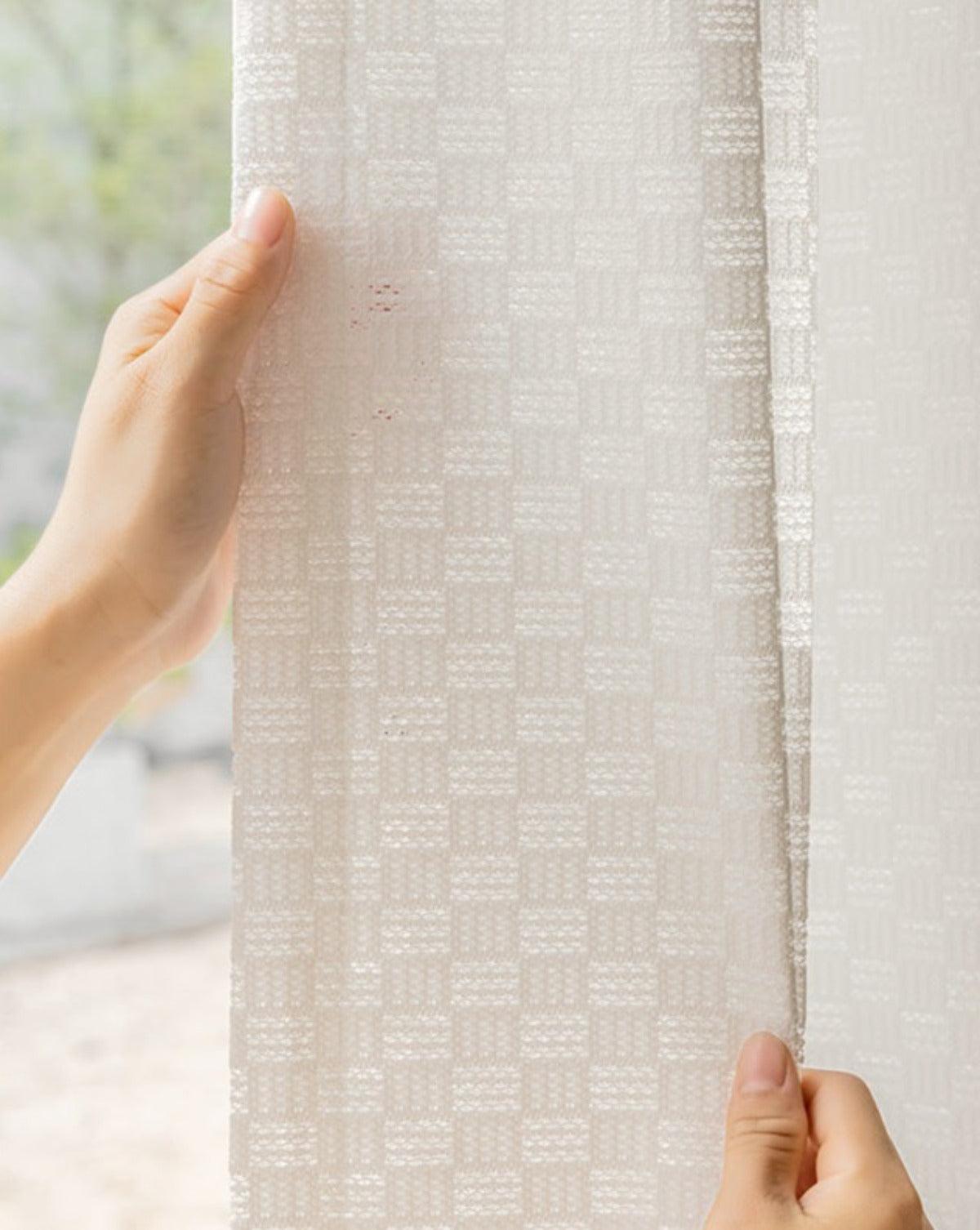 ZEN LATTICE Sheer Curtains - Home Curtains