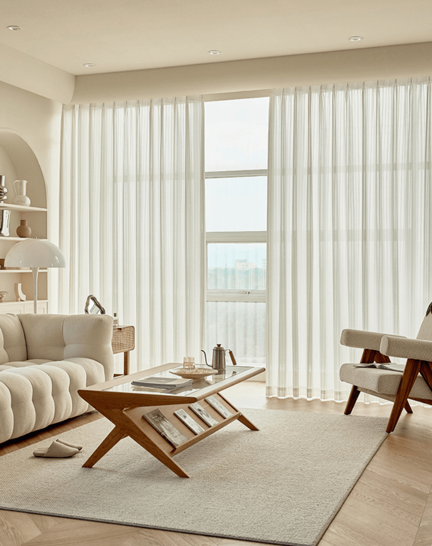 JACQUARD MIRAGE HIGH-COUNT UV-SHIELD Sheer Curtains - Home Curtains