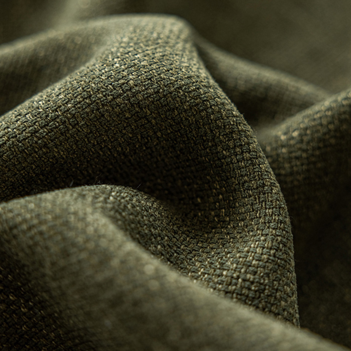 ANTIQUE EVERGREEN Chenille Blackout Curtains