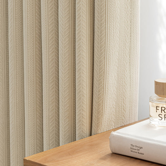 HERRINGBONE - HAVEN Chenille Blackout Curtains