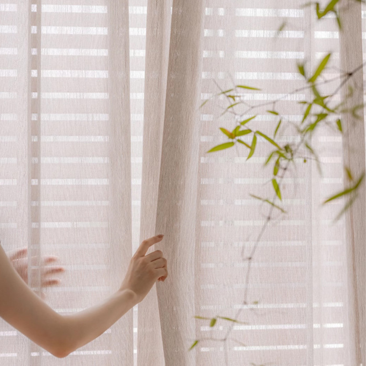 AMBER HAZE Sheer Curtains