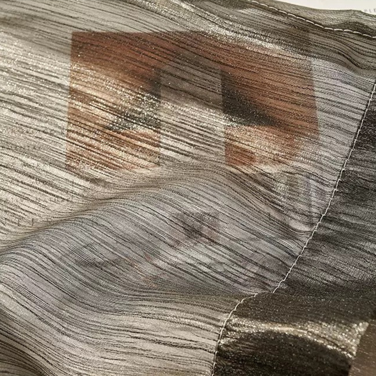 ÉCLAT VOILE Shimmering Sheer Curtain - Silvery Charcoal
