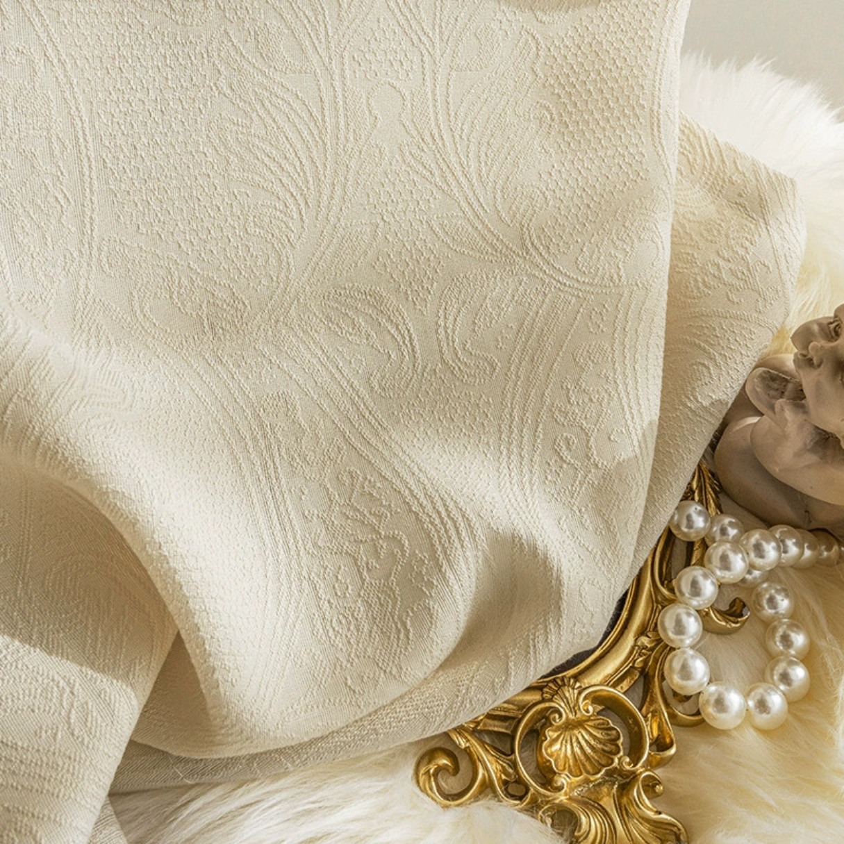 CHÂTEAU WHISPER Sheer Curtains - Beige