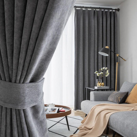 CHENILLE CHIC Deluxe Blackout Curtains - Home Curtains