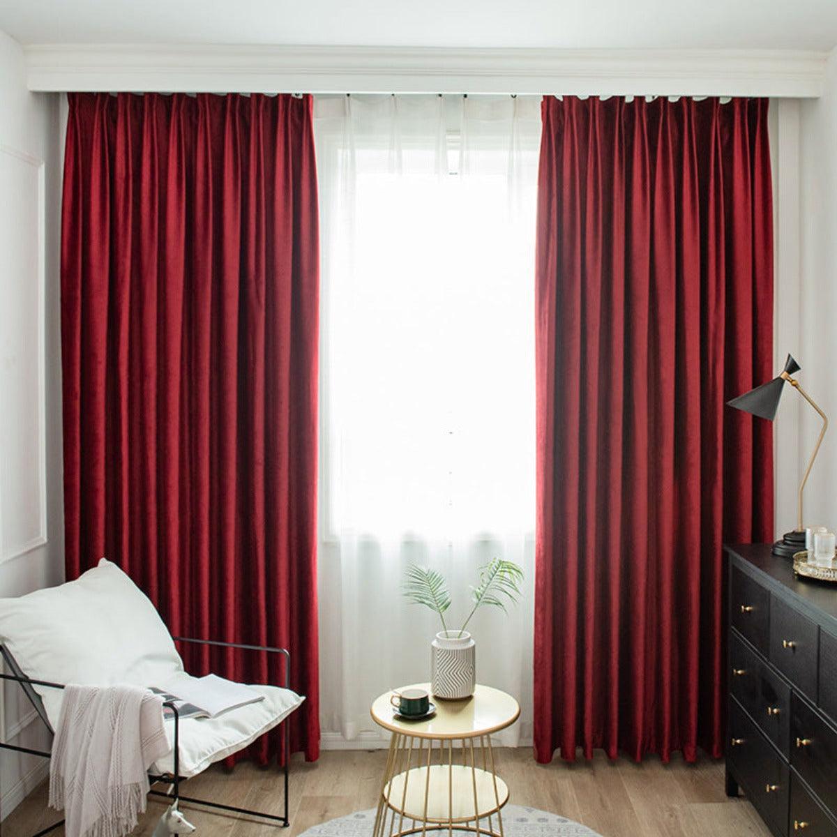 VELOURLUXE SPECTRUM S2 Velvet Blackout Curtains - Home Curtains