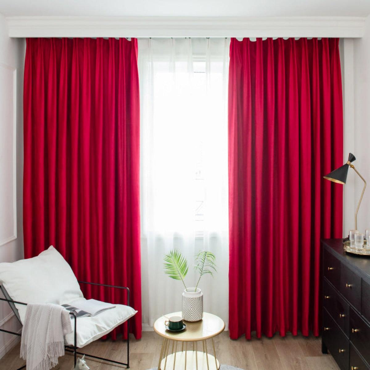 VELOURLUXE SPECTRUM S2 Velvet Blackout Curtains - Home Curtains