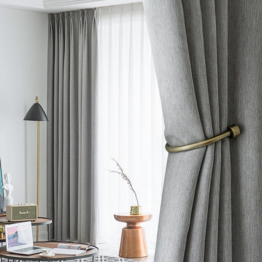 NORDIC NATURAL Cotton & Linen Blackout Curtains - Home Curtains