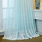 VICTORIAN VOGUE Embroidered Sheer Curtains