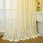 VICTORIAN VOGUE Embroidered Sheer Curtains
