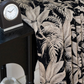 Noir Botanica Chenille Blackout Curtains