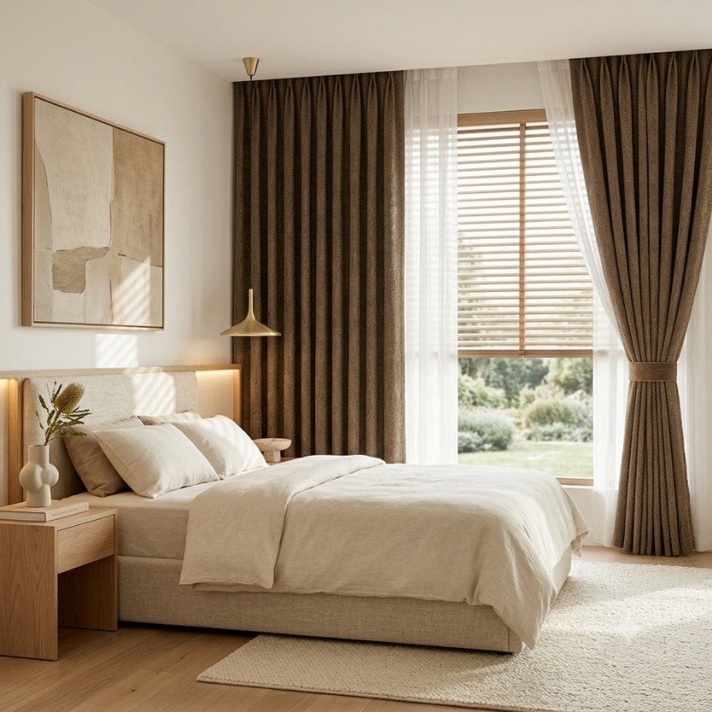 ALORA Luxe Textured Chenille Blackout Curtains
