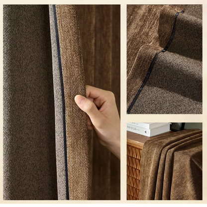 ALORA Luxe Textured Chenille Blackout Curtains
