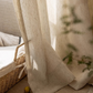 SUNLIT FLAX - Linen Sheer Curtains