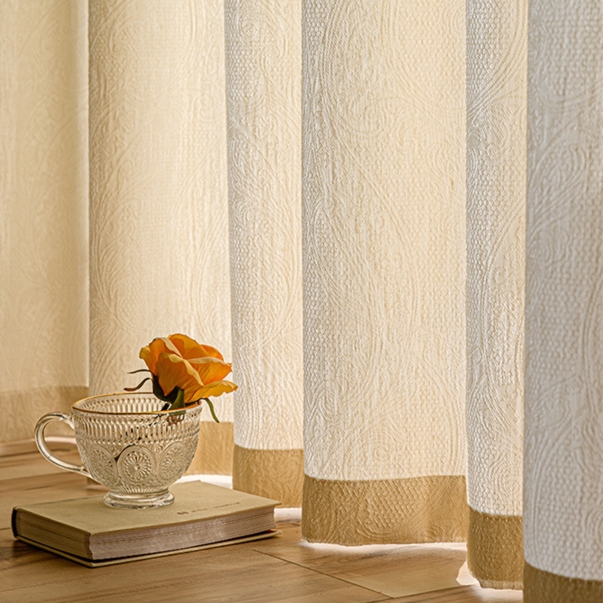 CHÂTEAU WHISPER Sheer Curtains - Beige