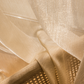 ÉCLAT VOILE Shimmering Sheer Curtain - Champagne Gold