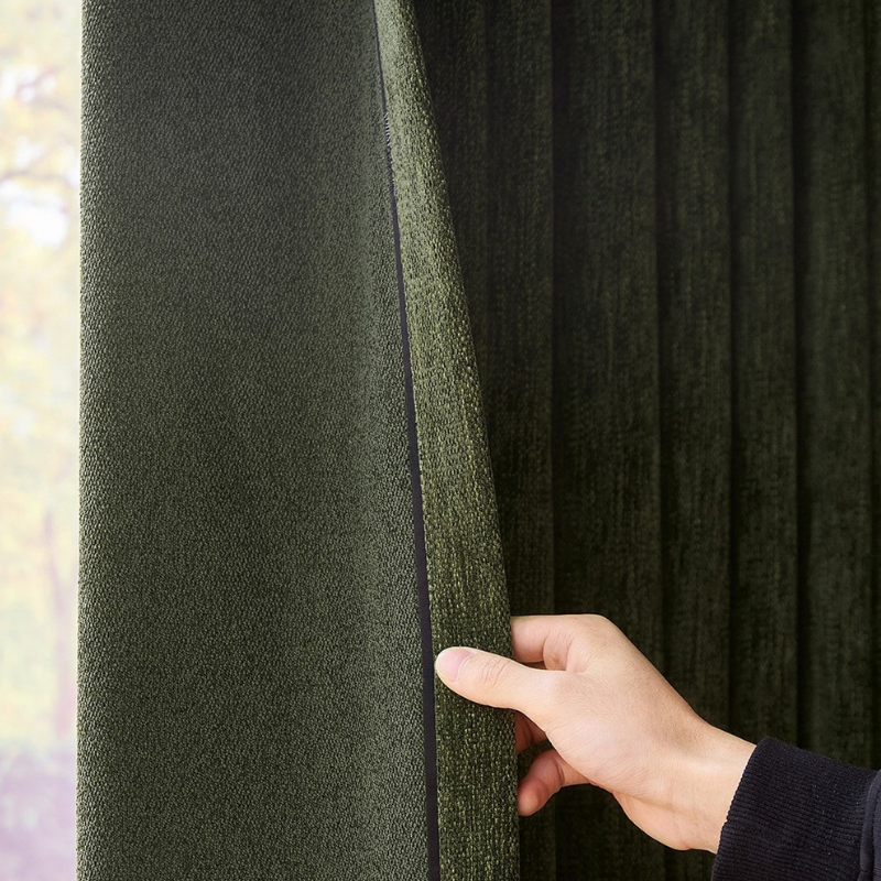 ALORA Luxe Textured Chenille Blackout Curtains