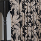 Noir Botanica Chenille Blackout Curtains