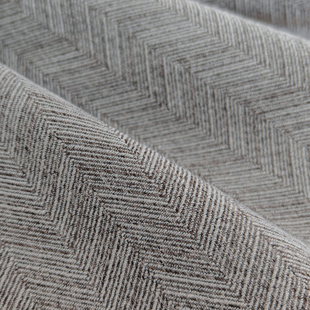 ESTATE LUXE Architectural Herringbone Curtains