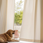 SCULPTED LATTICE VEIL Sheer Curtains - Beige