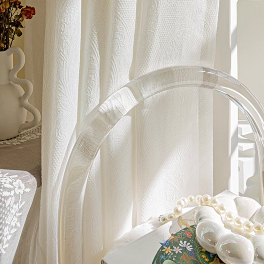 CHÂTEAU WHISPER Sheer Curtains - Ivory White