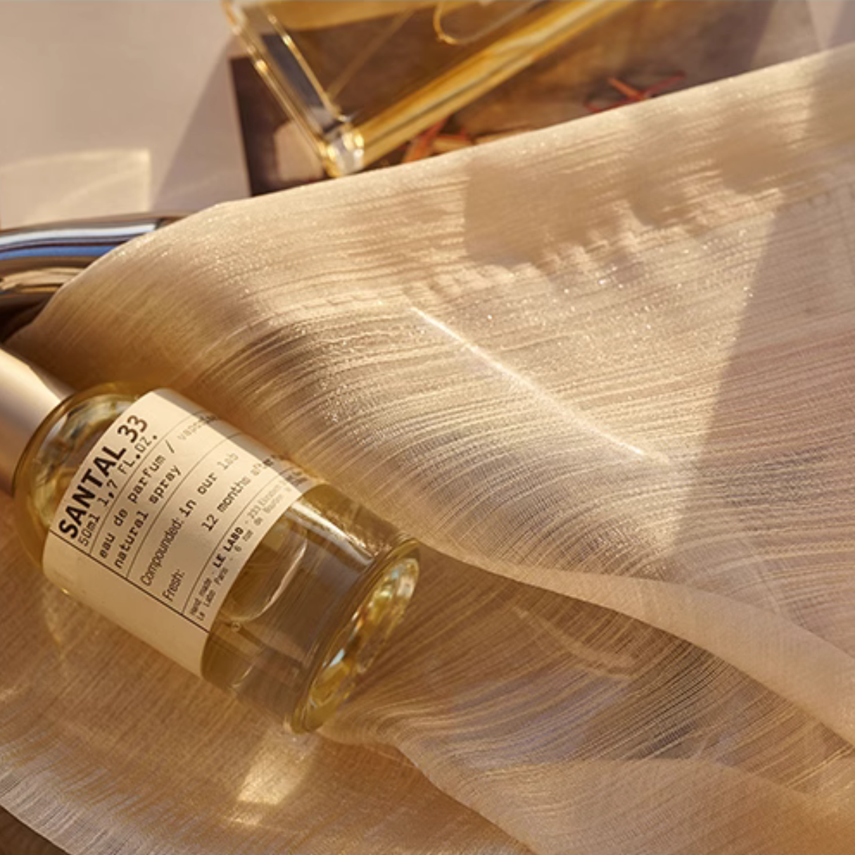 ÉCLAT VOILE Shimmering Sheer Curtain - Champagne Gold
