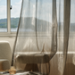 ÉCLAT VOILE Shimmering Sheer Curtain - Silvery Charcoal