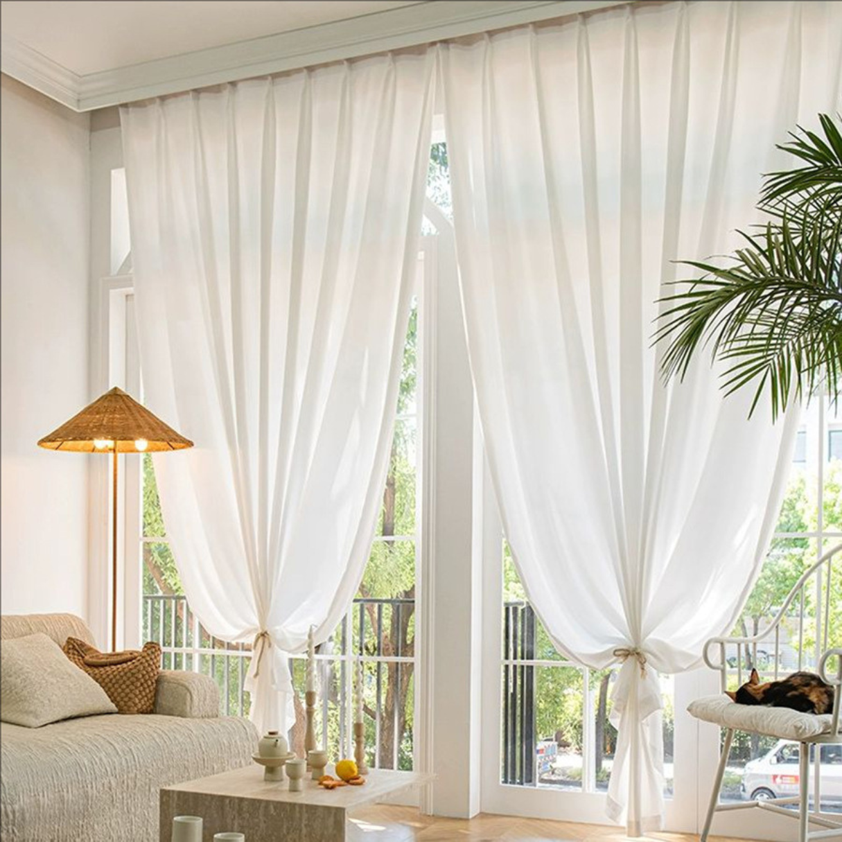 SHY LIGHT Sheer Curtains