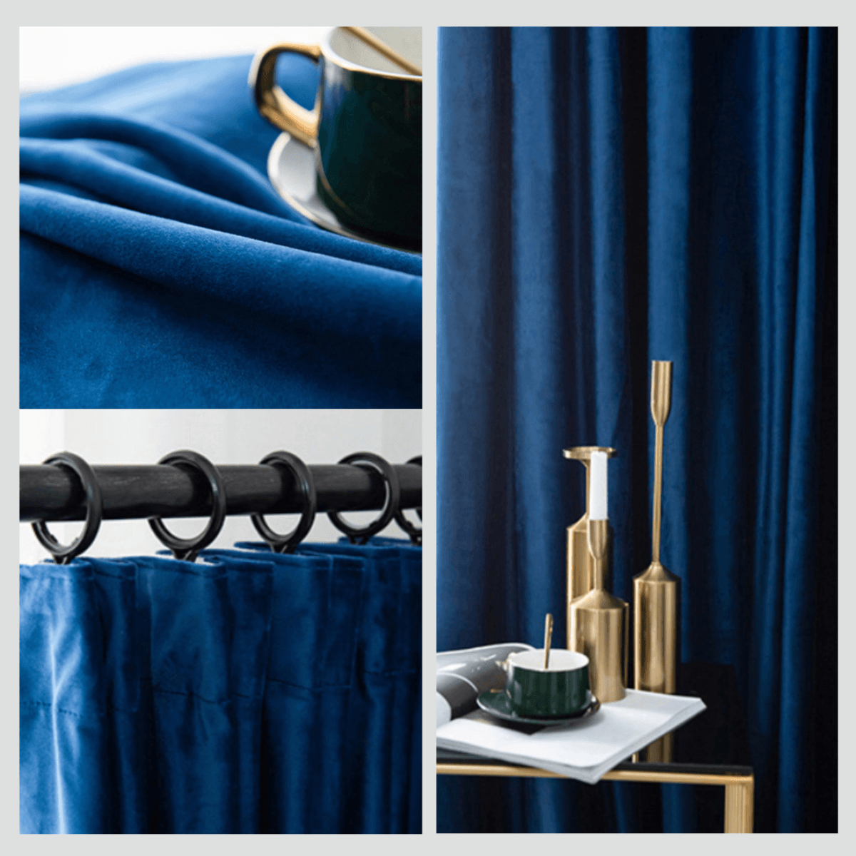 VELOURLUXE SPECTRUM S1 Velvet Blackout Curtains