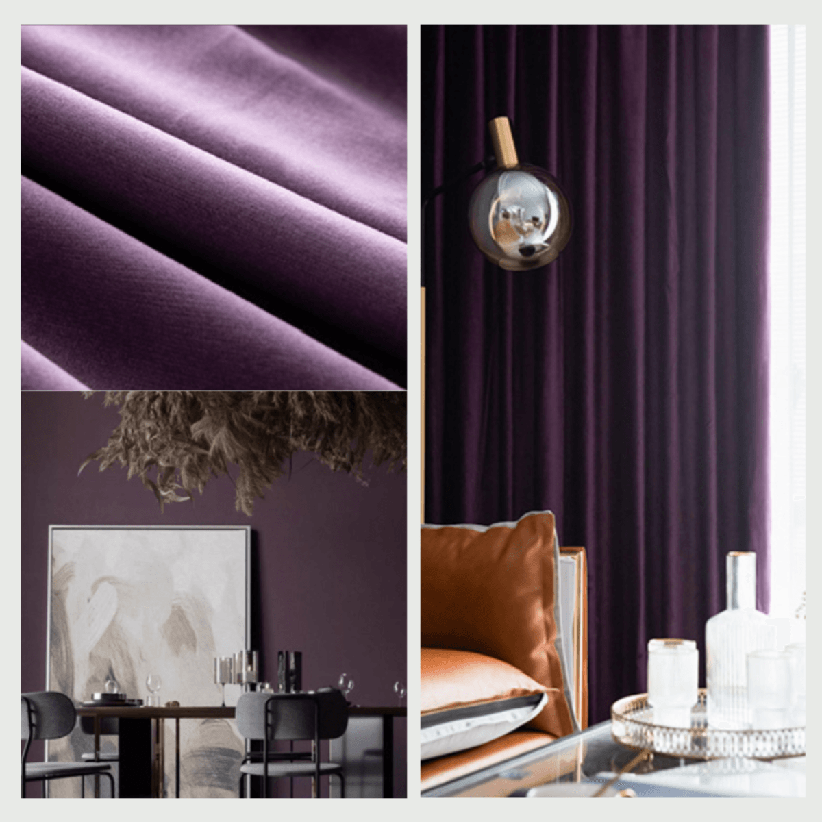 VELOURLUXE SPECTRUM S2 Velvet Blackout Curtains