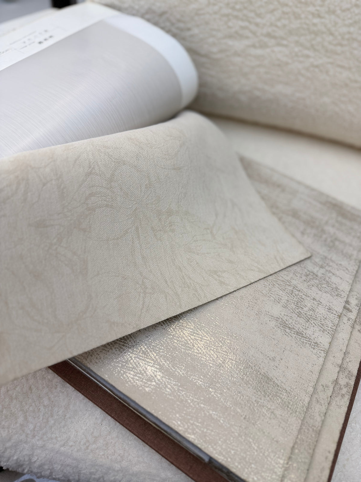 GILDED DRIFT | Gold-Foil Chenille Blockout Curtains