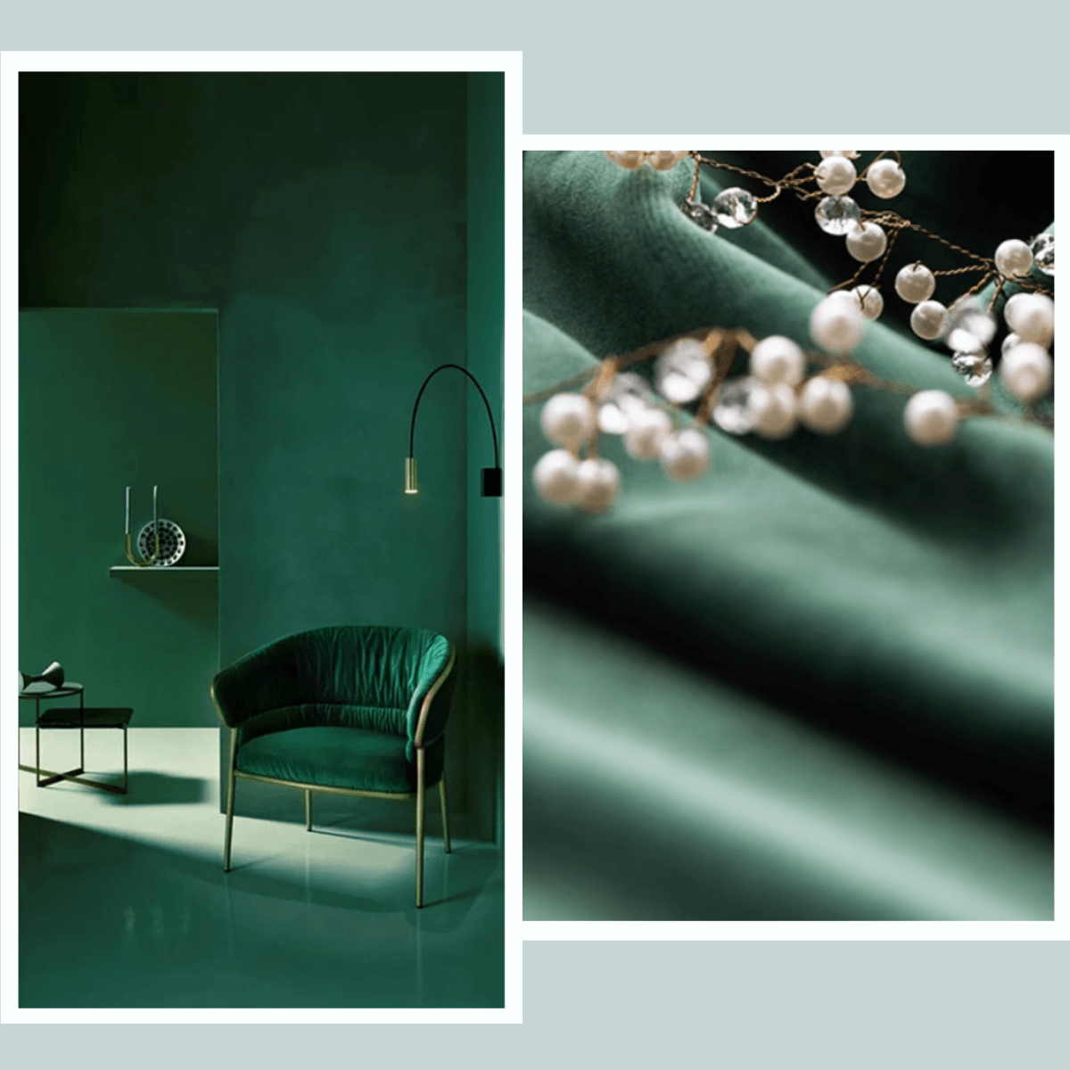 SILKMAJESTY VELVET DELIGHT EMERALD GREEN Blackout Curtains