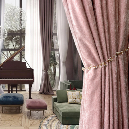 DANISHDREAM CASHMERE FEEL Elegance Blackout Curtains - Home Curtains
