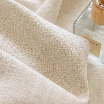 WHISPERING MEADOW Linen Curtains - Light Beige