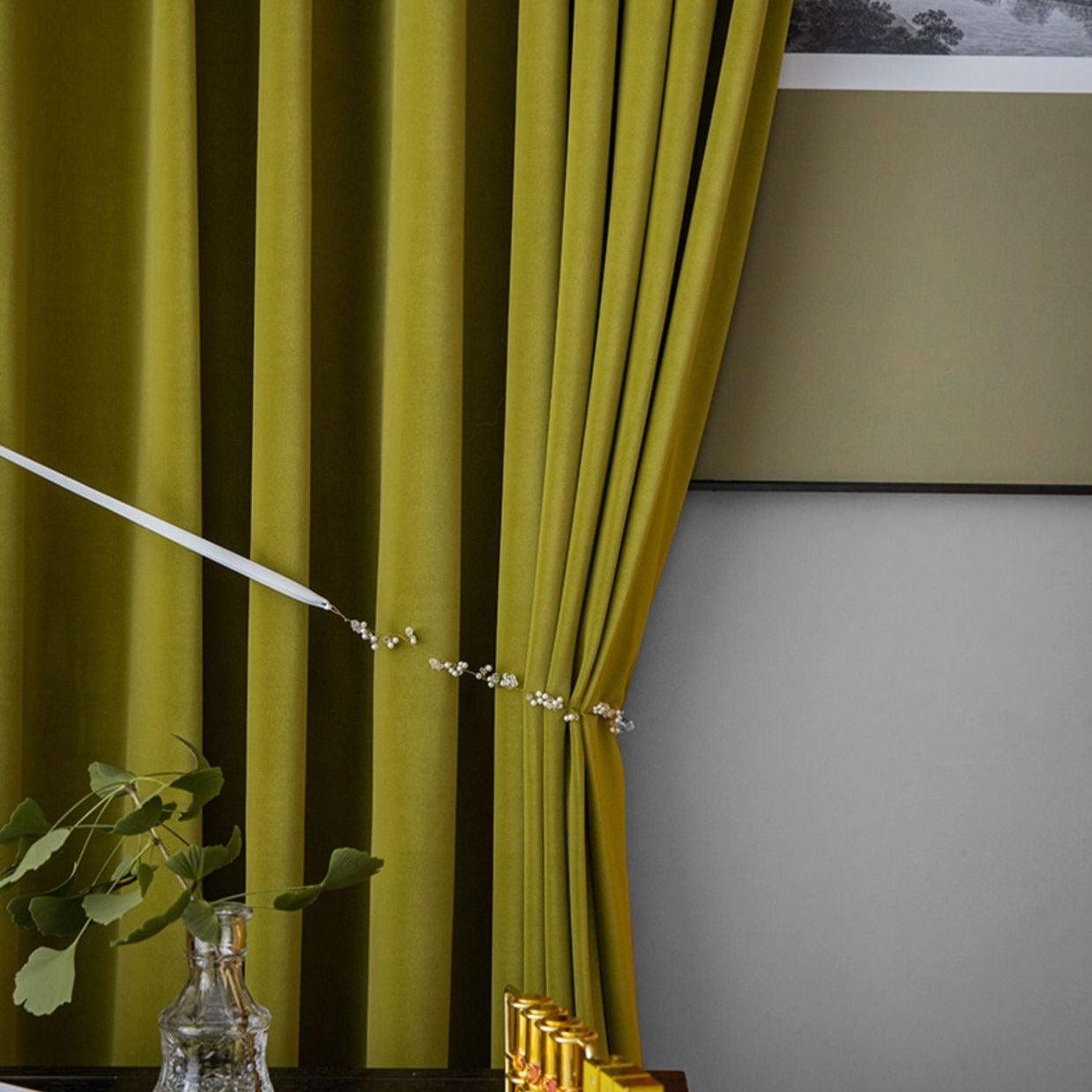 MERIN-O-Z SOFT OBSCURA Velvet Blackout Curtains