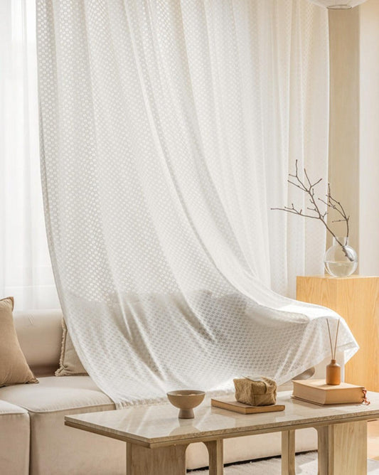 ZEN LATTICE Sheer Curtains