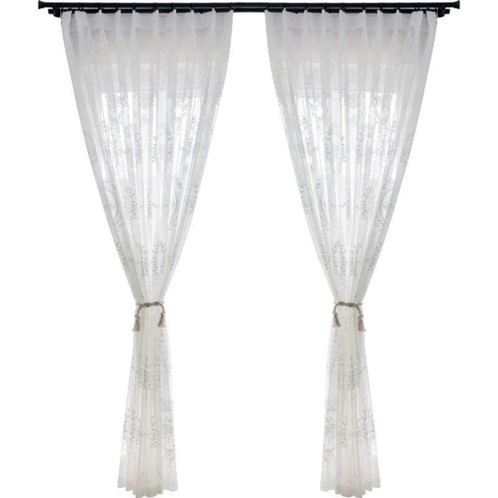 BLOSSOM PALACE JACQUARD VEIL Sheer Curtains - Home Curtains