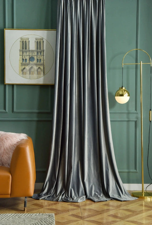 SILKMAJESTY VELVET DELIGHT Blackout Curtains - Home Curtains